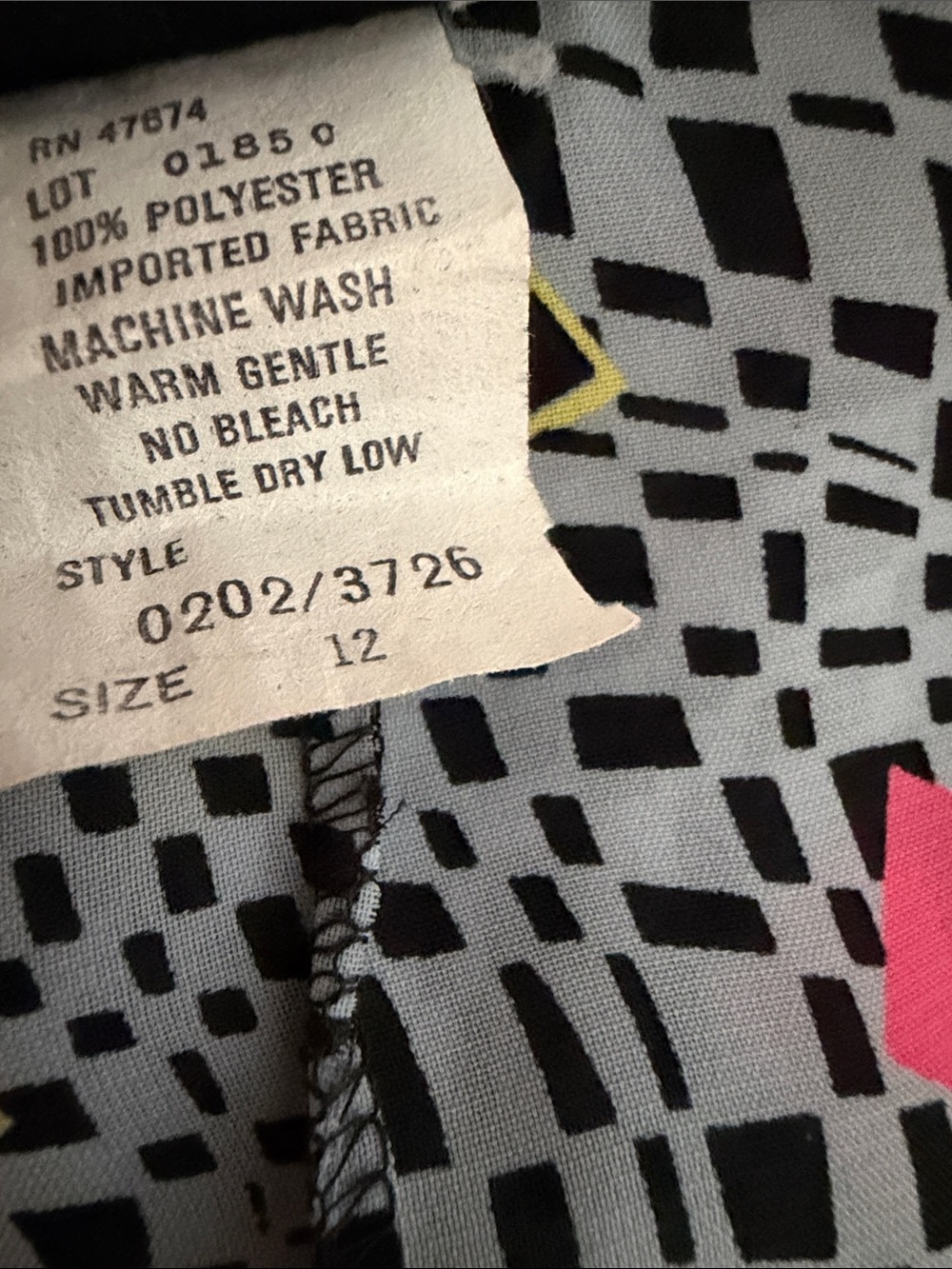 Vintage 80’s Orare Polyester Top - Picture 6 of 6